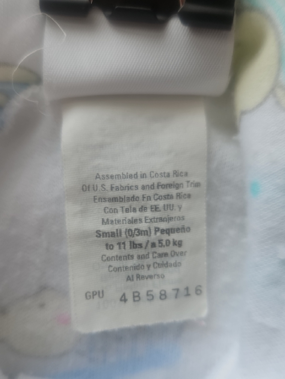 Carter's White Baby One-Piece with Pastel Bunny ABCs Print - Picture 5 of 7